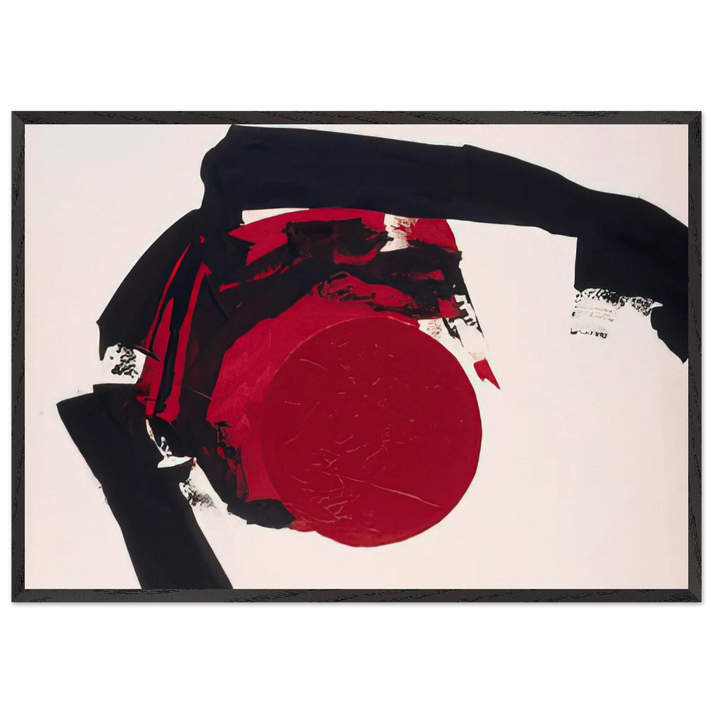 COMPOSITION I - Luis Feito 70x100 cm / 28x40 inches Framed Art Print – Black Wooden Frame