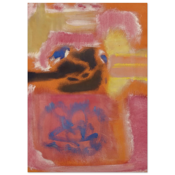 Mark Rothko - No. 9 - 1947 Wall Art - 60x80 cm / 24x32 inches - Premium Wooden Framed Poster With Fine Art Paper - Wood frame