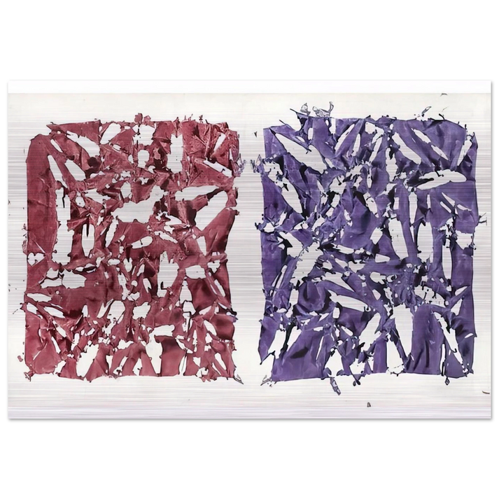 Tabula - 1981 - Simon Hantai Brushed Aluminum Print - 70x100 cm / 28x40 inches | Simon Hantai Aluminum Print | Simon Hantai Prints