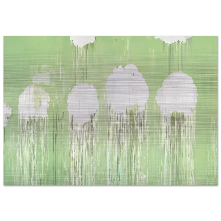 Untitled, Peony Blossom Painting - Cy Twombly Brushed Aluminum Print - 70x100 cm / 28x40 inches | Cy Twombly Aluminum Print | Cy Twombly Prints