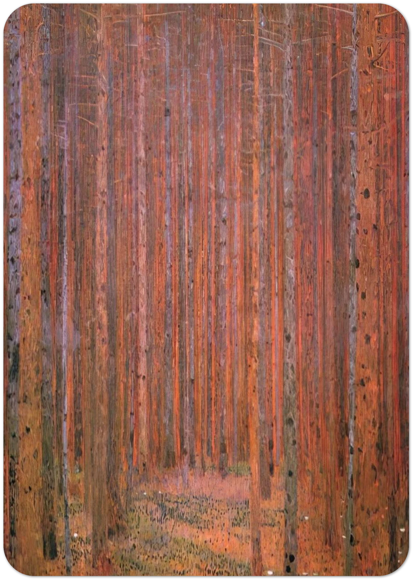 FIR FOREST I By Gustav Klimt Pack of 10 Post Cards | Gustav Klimt Post Cards | A6 (10.5 x 14.8 cm) - 4.1 x 5.8 inches