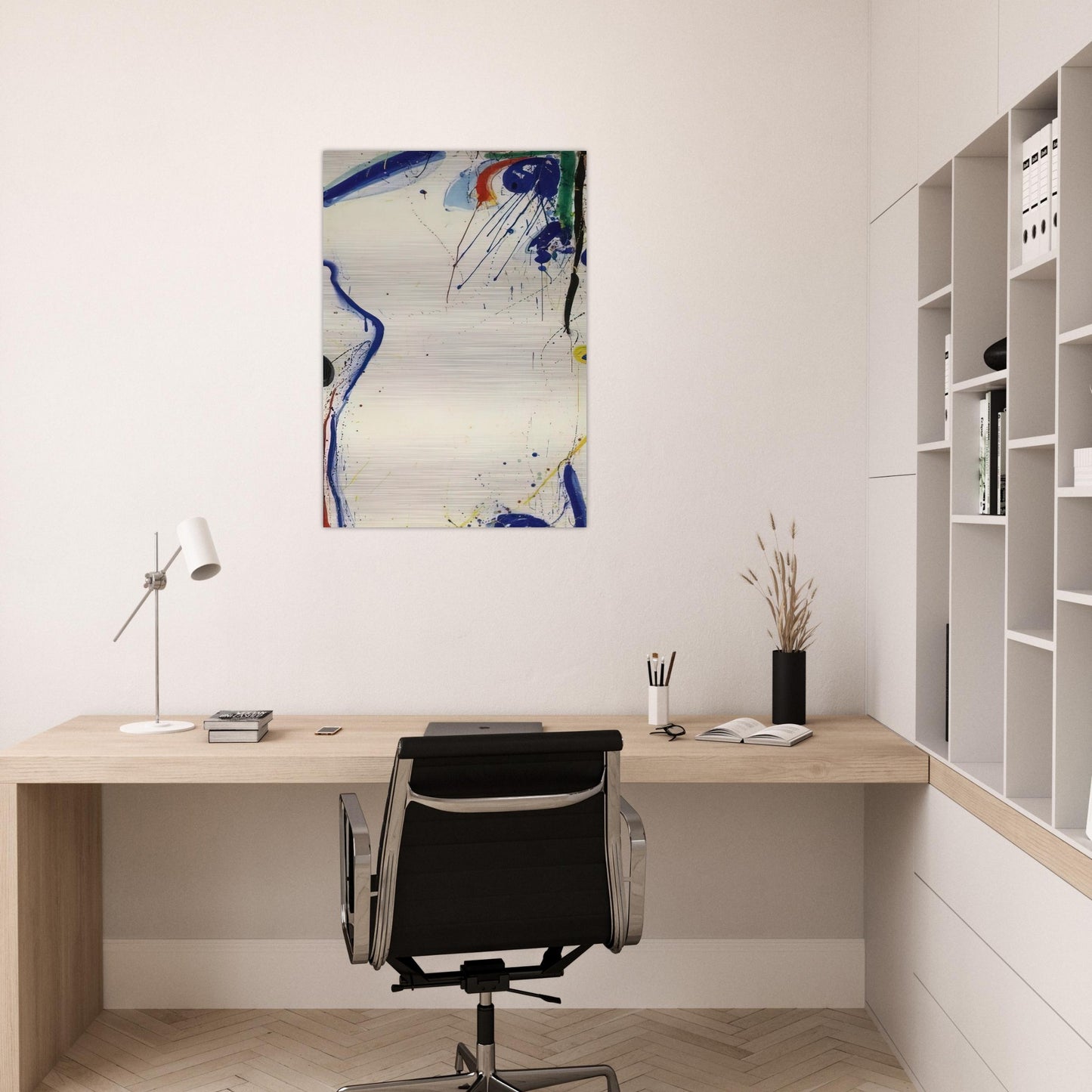 Eye of Zengai - Sam Francis Brushed Aluminum Print - 70x100 cm / 28x40 inches | Sam Francis Aluminum Print | Sam Francis Prints