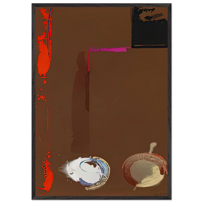 Syzygy 1987- - Helen Frankenthaler 70x100 cm / 28x40 inches Framed Art Print – Black Wooden Frame