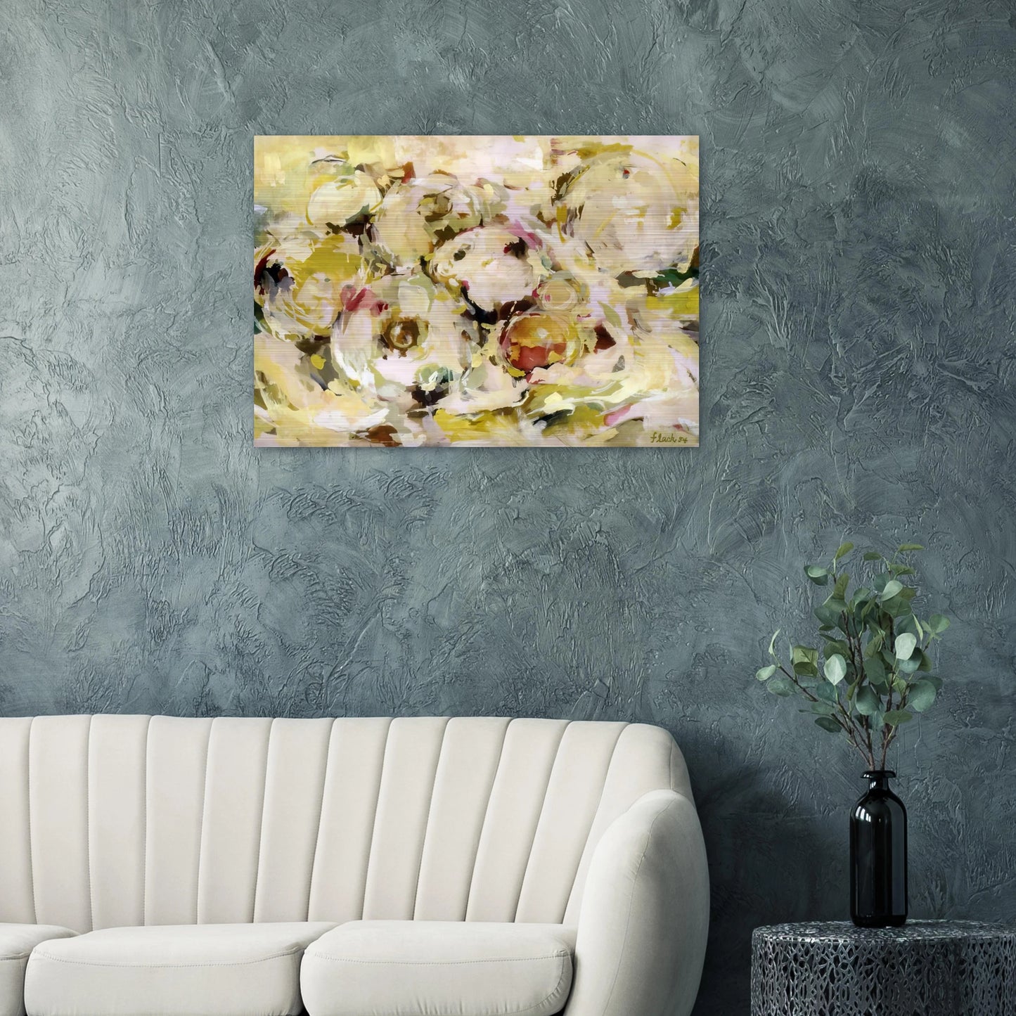 STILL LIFE WITH GRAPEFRUITS 1954 - Audrey Flack Brushed Aluminum Print - 70x100 cm / 28x40 inches | Audrey Flack Aluminum Print | Audrey Flack Prints
