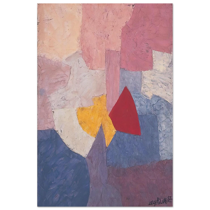 Composition - 1960 - Serge Poliakoff Art Prints - 100x150 cm / 40x60″ inches | Serge Poliakoff Poster | Serge Poliakoff Prints