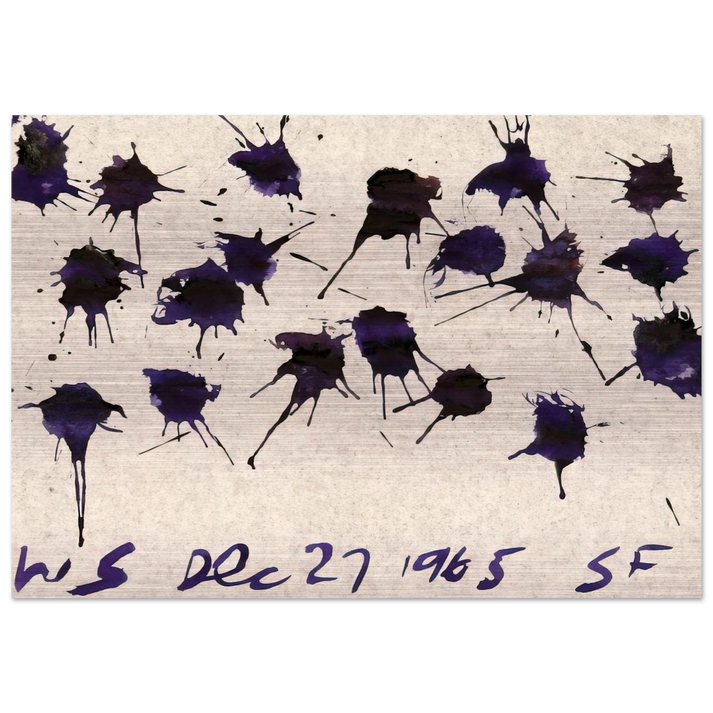 WS Dec 27, 1965 SF - 1965 - William Saroyan Brushed Aluminum Print - 70x100 cm / 28x40 inches | William Saroyan Aluminum Print | William Saroyan Prints