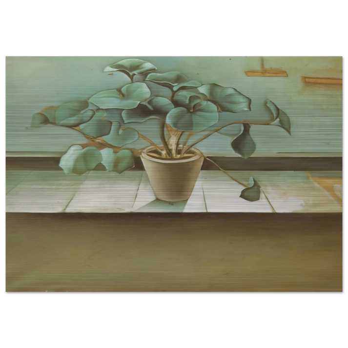 PLANT - Salvador Dali Brushed Aluminum Print - 70x100 cm / 28x40 inches | Salvador Dali Aluminum Print | Salvador Dali Prints