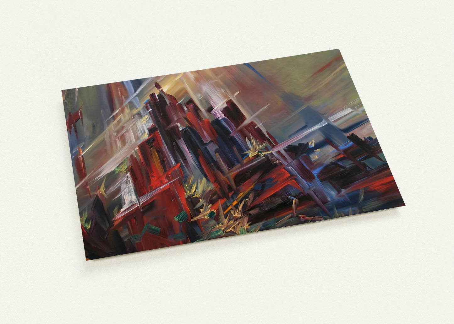 Inferno - 1974 By Konrad Zuse Pack of 10 Post Cards | Konrad Zuse Post Cards | A6 (10.5 x 14.8 cm) - 4.1 x 5.8 inches