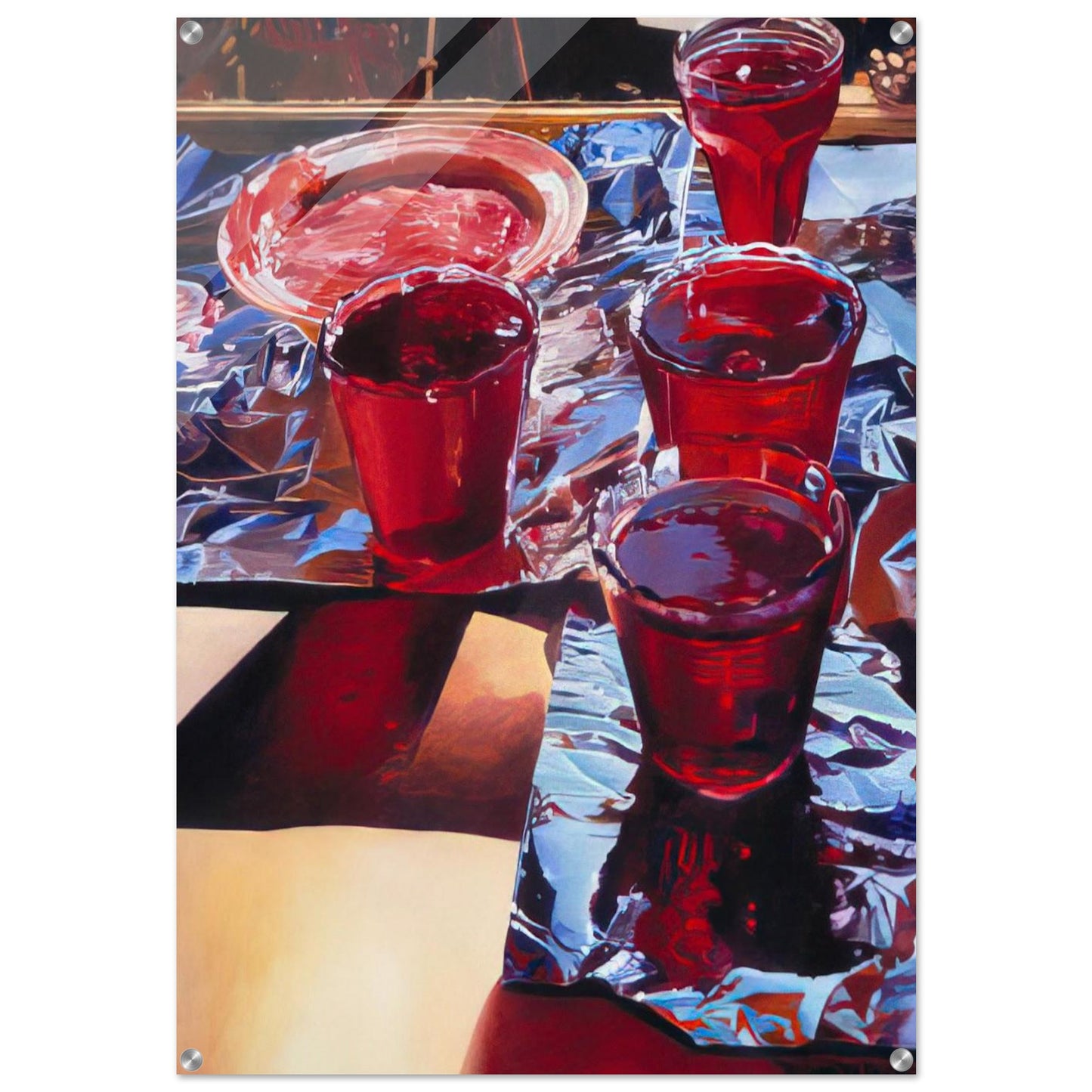 Red Currant Jelly - 1972 - Mary Pratt Acrylic Print - 70x100 cm / 28x40″ inches | Mary Pratt Wall Art | Mary Pratt Prints