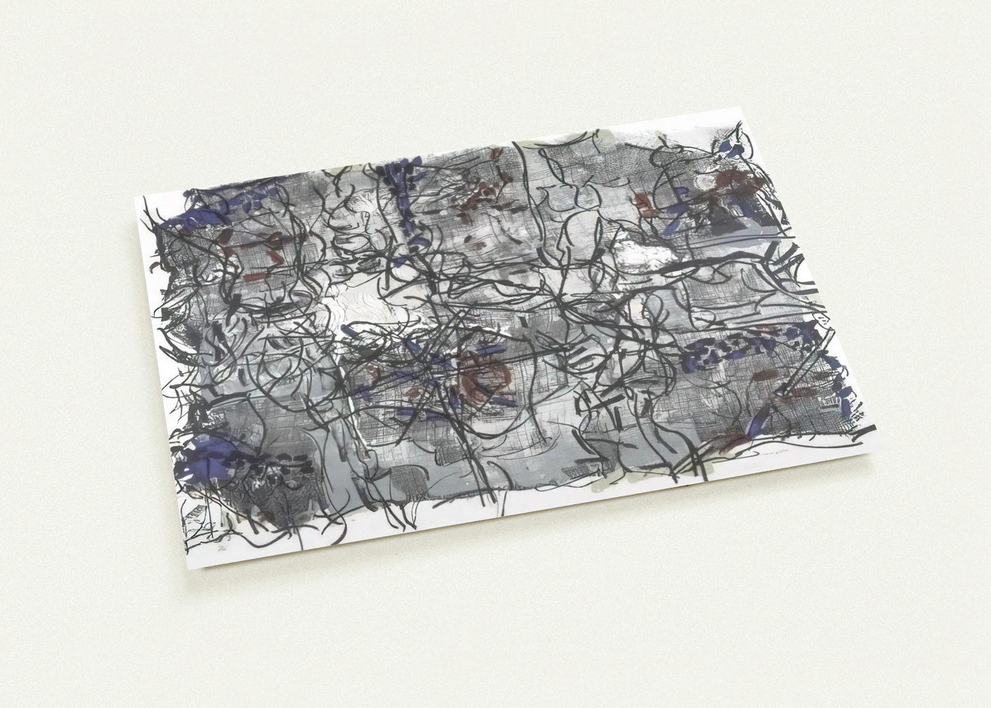 Jute IV By Jean-Paul Riopelle Pack of 10 Post Cards | Jean-Paul Riopelle Post Cards | A6 (10.5 x 14.8 cm) - 4.1 x 5.8 inches