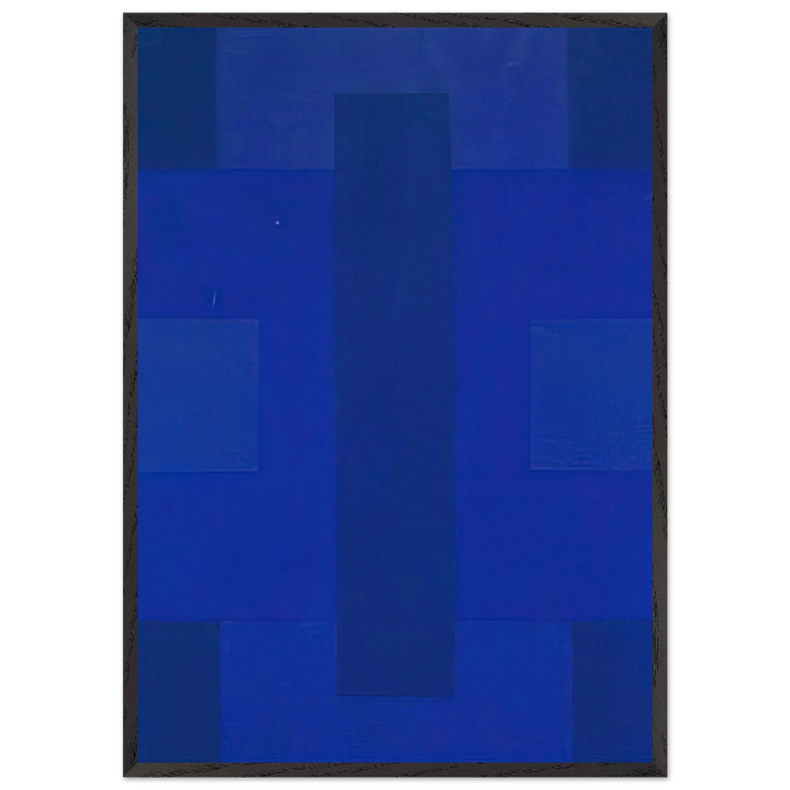Blue Painting - 1953 - Ad Reinhardt 70x100 cm / 28x40 inches Framed Art Print – Black Wooden Frame
