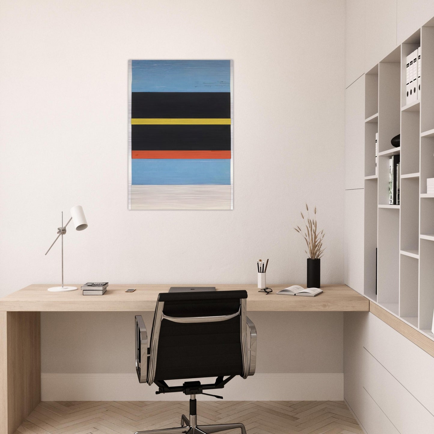 Boats in Sanary Harbor - Ellsworth Kelly Brushed Aluminum Print - 70x100 cm / 28x40 inches | Ellsworth Kelly Aluminum Print | Ellsworth Kelly Prints