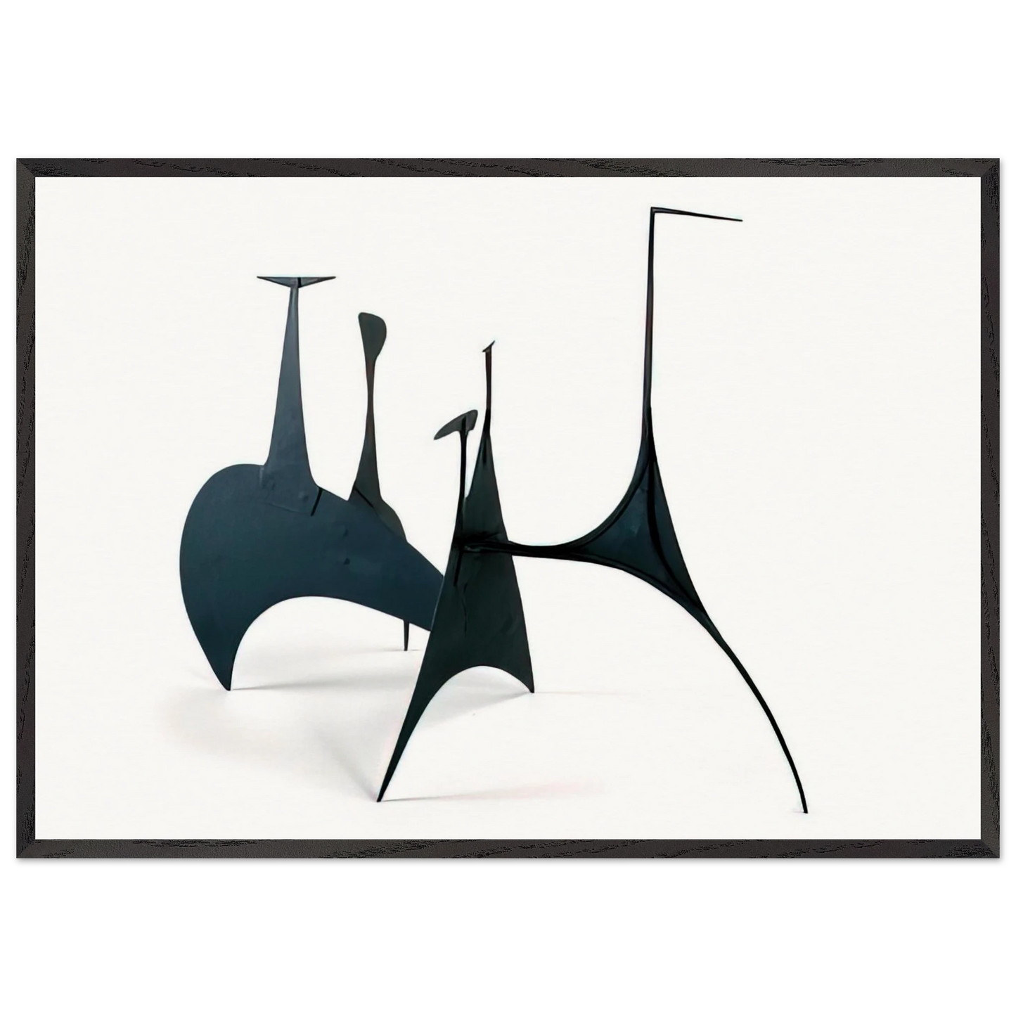SPINY MAQUETTE 1939 - Alexander Calder 70x100 cm / 28x40 inches Framed Art Print – Black Wooden Frame