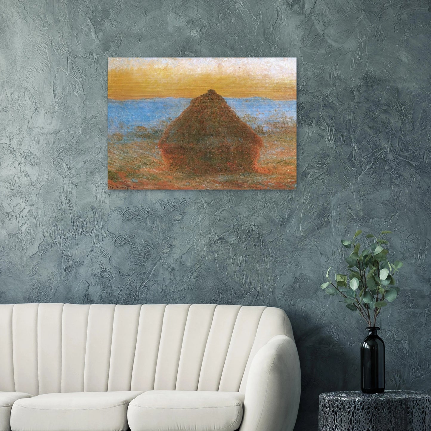 Grainstack - claude monet Brushed Aluminum Print - 70x100 cm / 28x40 inches | claude monet Aluminum Print | claude monet Prints