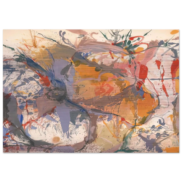 Before the Caves, 1958- - Helen Frankenthaler Brushed Aluminum Print - 70x100 cm / 28x40 inches | Helen Frankenthaler Aluminum Print | Helen Frankenthaler Prints