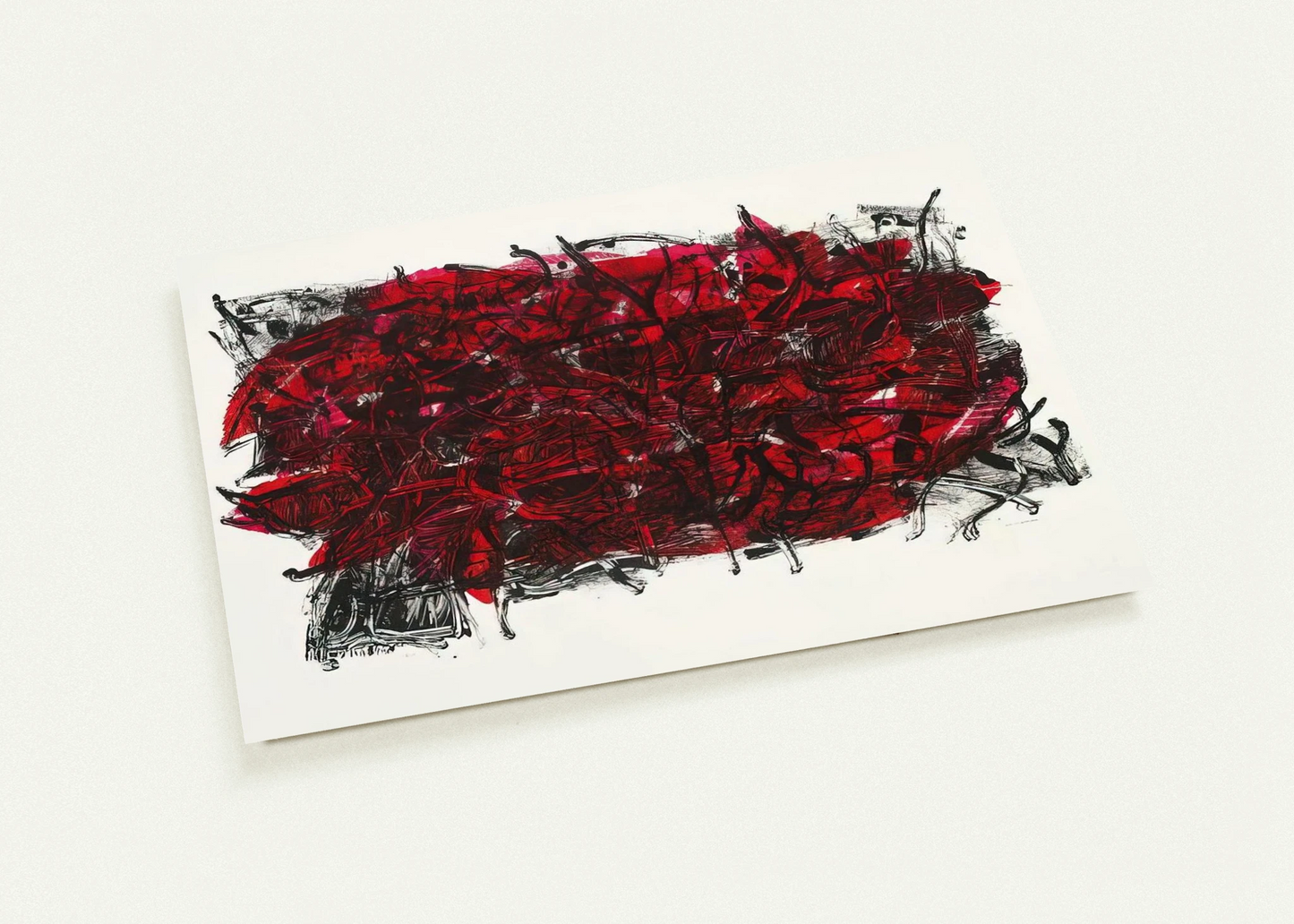 Leaves III 1967 By Jean-Paul Riopelle Pack of 10 Post Cards | Jean-Paul Riopelle Post Cards | A6 (10.5 x 14.8 cm) - 4.1 x 5.8 inches
