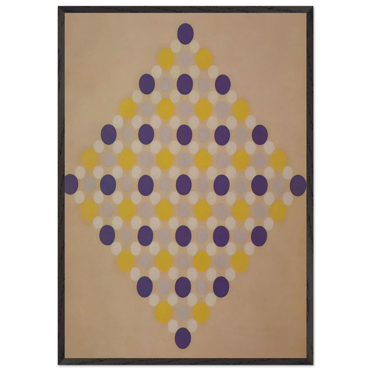 Untitled - 1963 N8 - Thomas Downing 70x100 cm / 28x40 inches Framed Art Print – Black Wooden Frame