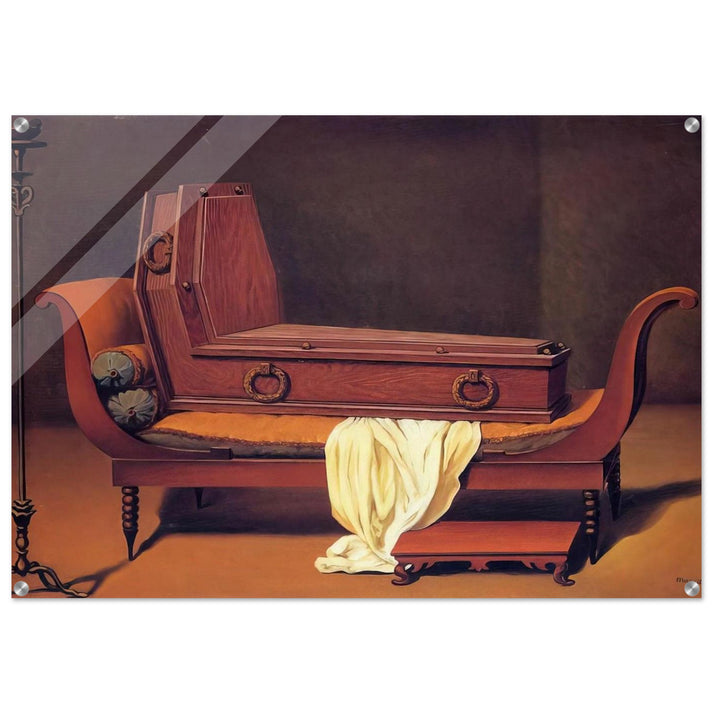 PERSPECTIVE MADAME RECAMIER BY DAVID 1949 - Rene Magritte Acrylic Print - 70x100 cm / 28x40″ inches