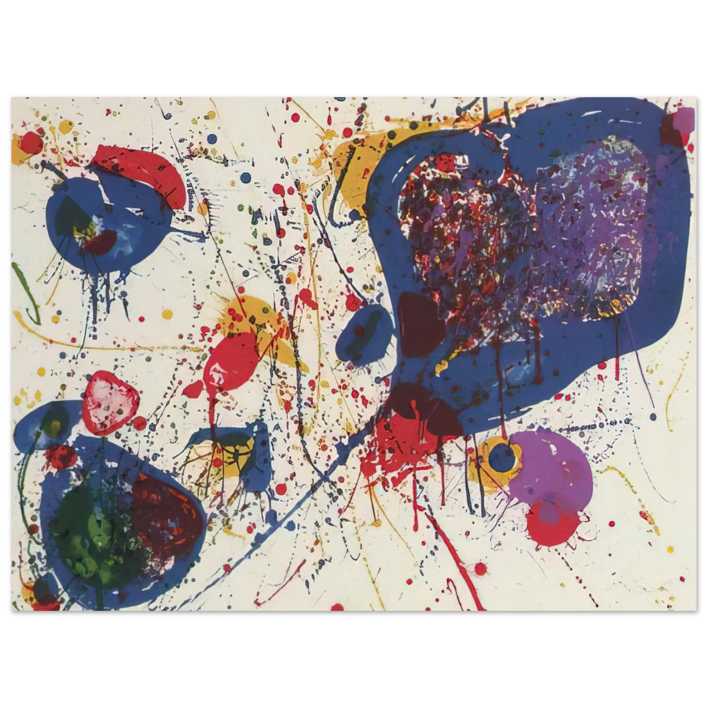 Sam Francis - Light Violet Lembark L20 75x100 cm / 30x40inches Fine Art Poster