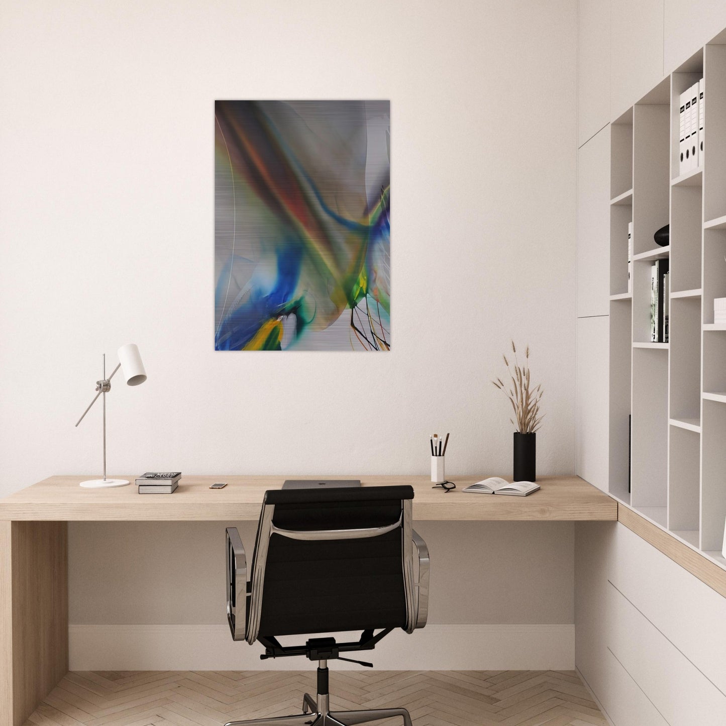 Phenomena Merlins Mantle - 1970 - Paul Jenkins Brushed Aluminum Print - 70x100 cm / 28x40 inches | Paul Jenkins Aluminum Print | Paul Jenkins Prints