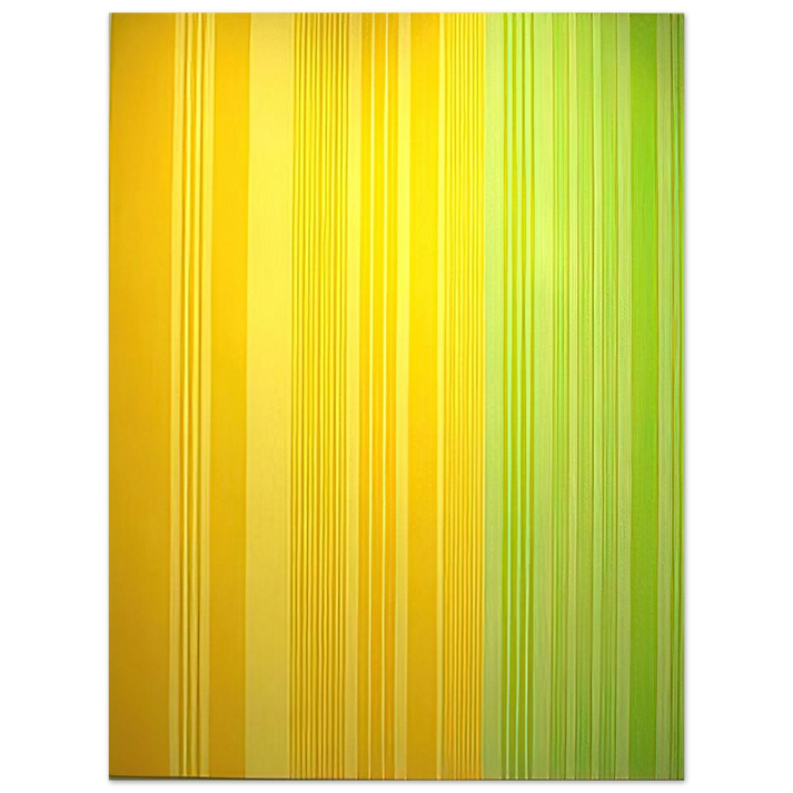 Gene Davis - Lime-Lemon - 1970 75x100 cm / 30x40inches Fine Art Poster
