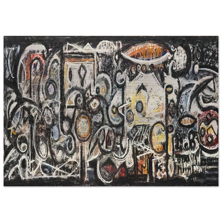 Fugue Number 2 - 1943 - Richard Pousette-Dart Brushed Aluminum Print - 70x100 cm / 28x40 inches | Richard Pousette-Dart Aluminum Print | Richard Pousette-Dart Prints