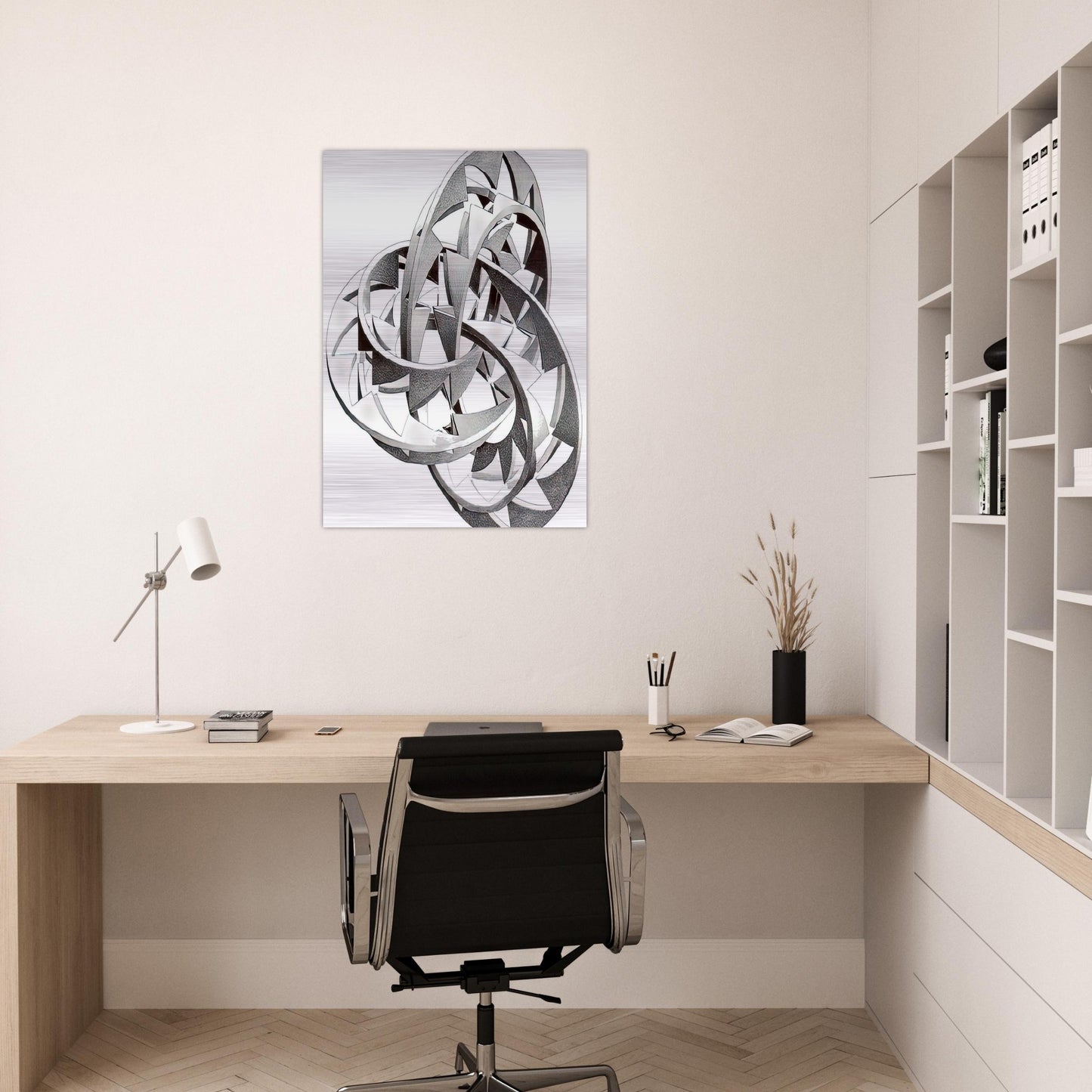 KNOT - MC Escher Brushed Aluminum Print - 70x100 cm / 28x40 inches | MC Escher Aluminum Print | MC Escher Prints