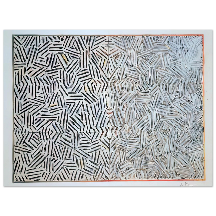 Jasper Johns - CORPSE AND MIRROR 1969 75x100 cm / 30x40inches Fine Art Poster