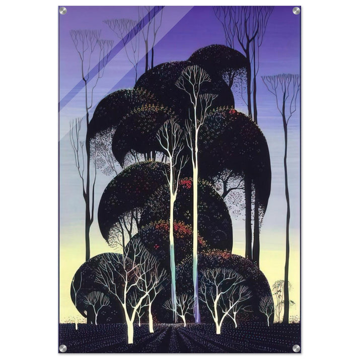 Forest Arabesque - Eyvind Earle Acrylic Print - 70x100 cm / 28x40″ inches