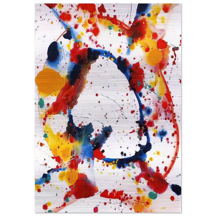 Untitled Holy Hole - Sam Francis Brushed Aluminum Print - 70x100 cm / 28x40 inches | Sam Francis Aluminum Print | Sam Francis Prints
