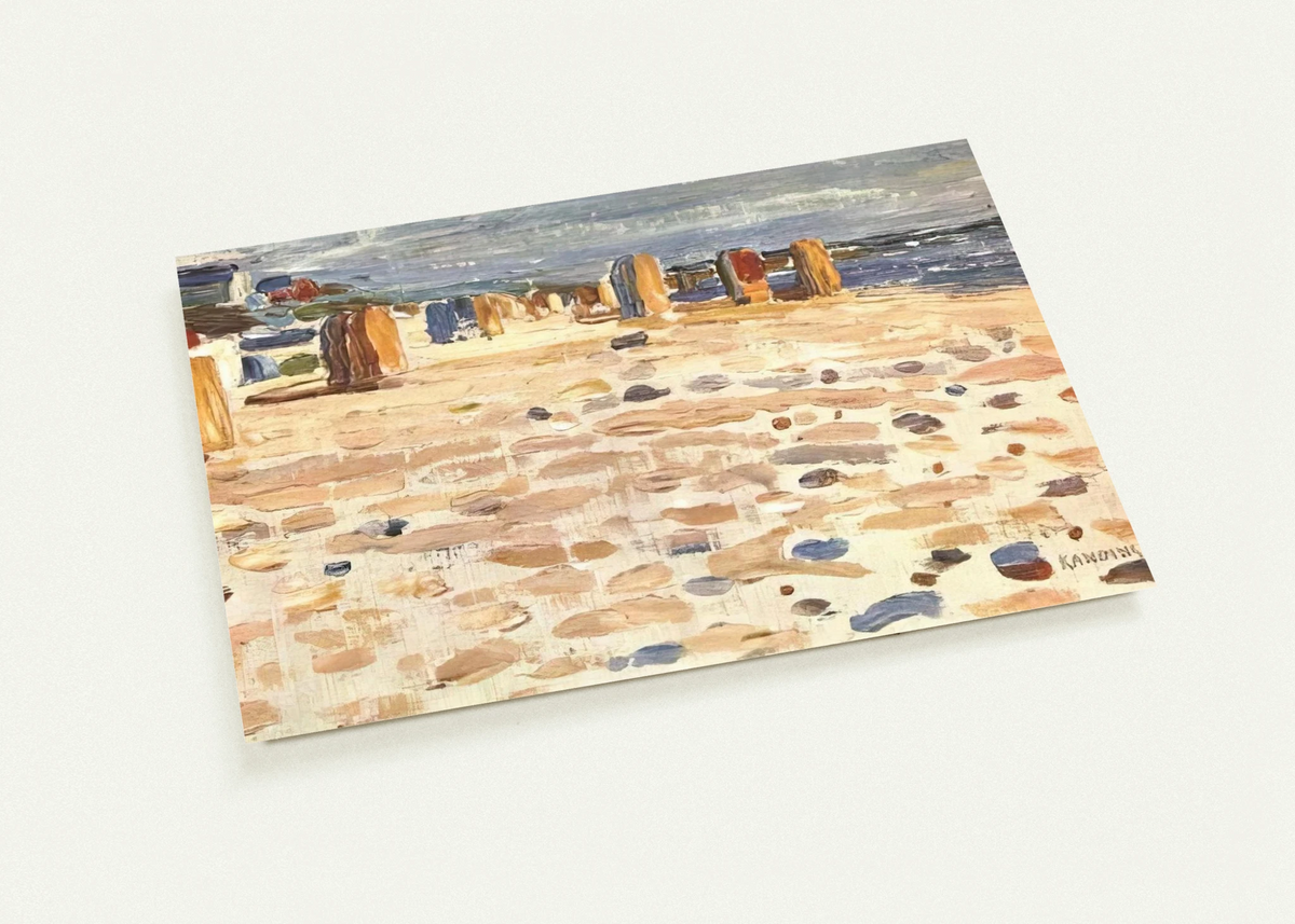 BEACH BASKETS IN HOLLAND 1904 By Wassily Kandinsky Pack of 10 Post Cards | Wassily Kandinsky Post Cards | A6 (10.5 x 14.8 cm) - 4.1 x 5.8 inches
