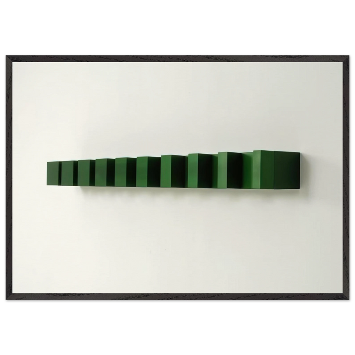 Untitled Bernstein 74-8 - 1974 - Donald Judd 70x100 cm / 28x40 inches Framed Art Print – Black Wooden Frame