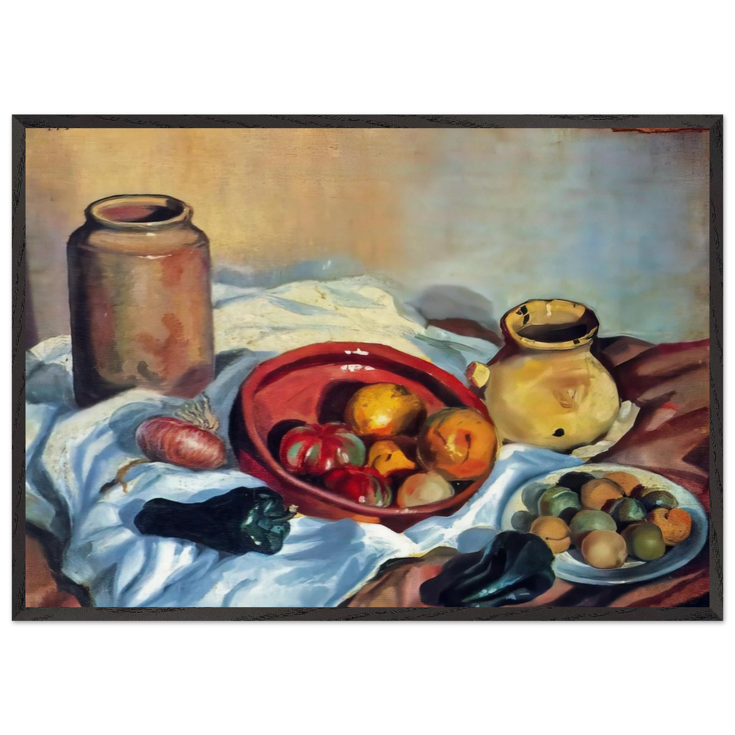 STILL LIFE N7 - Salvador Dali 70x100 cm / 28x40 inches Framed Art Print – Black Wooden Frame