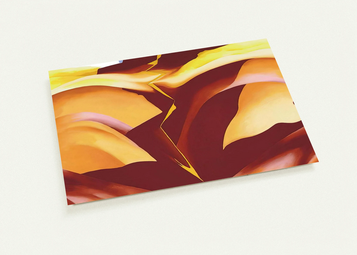 Black Place IV By Georgia O'Keeffe Pack of 10 Post Cards | Georgia O'Keeffe Post Cards | A6 (10.5 x 14.8 cm) - 4.1 x 5.8 inches