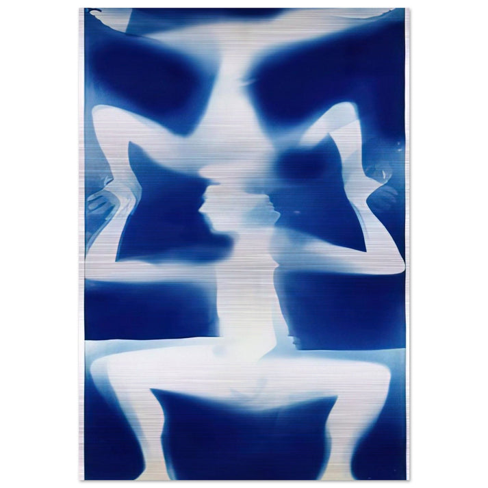 UNTITLED DOUBLE RAUSCHENBERG 1950 - Robert Rauschenberg Brushed Aluminum Print - 70x100 cm / 28x40 inches | Robert Rauschenberg Aluminum Print | Robert Rauschenberg Prints