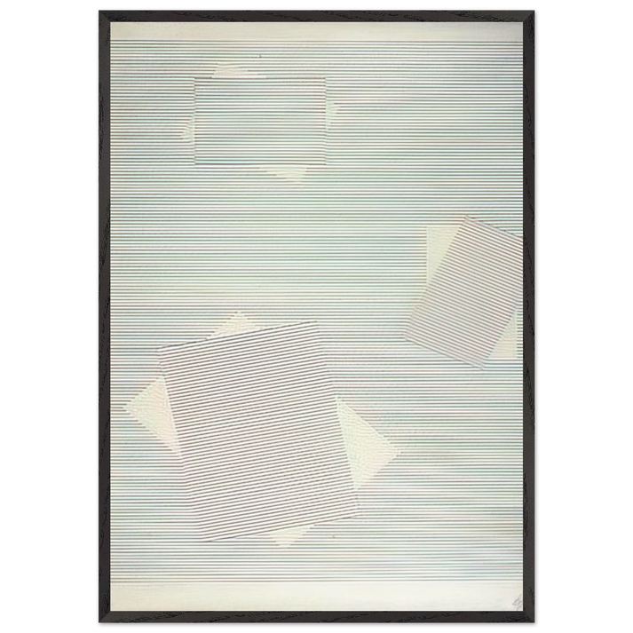 Graphics - 1957 - Lygia Pape 70x100 cm / 28x40 inches Framed Art Print – Black Wooden Frame