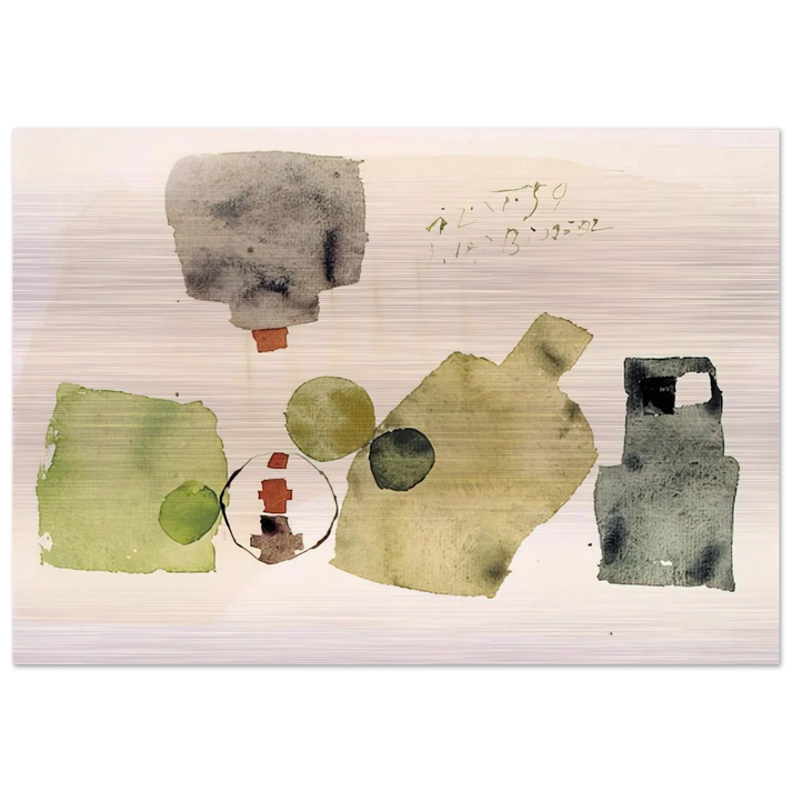 12.XI.59 - 1959 - Julius Bissier Brushed Aluminum Print - 70x100 cm / 28x40 inches | Julius Bissier Aluminum Print | Julius Bissier Prints