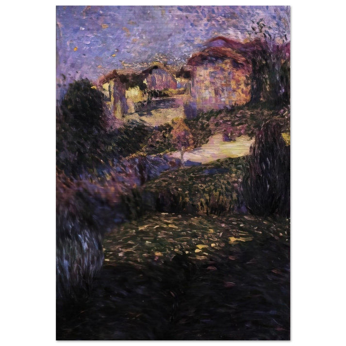 PAESAGGIO 1909 - Carlo Carra Brushed Aluminum Print - 70x100 cm / 28x40 inches | Carlo Carra Aluminum Print | Carlo Carra Prints
