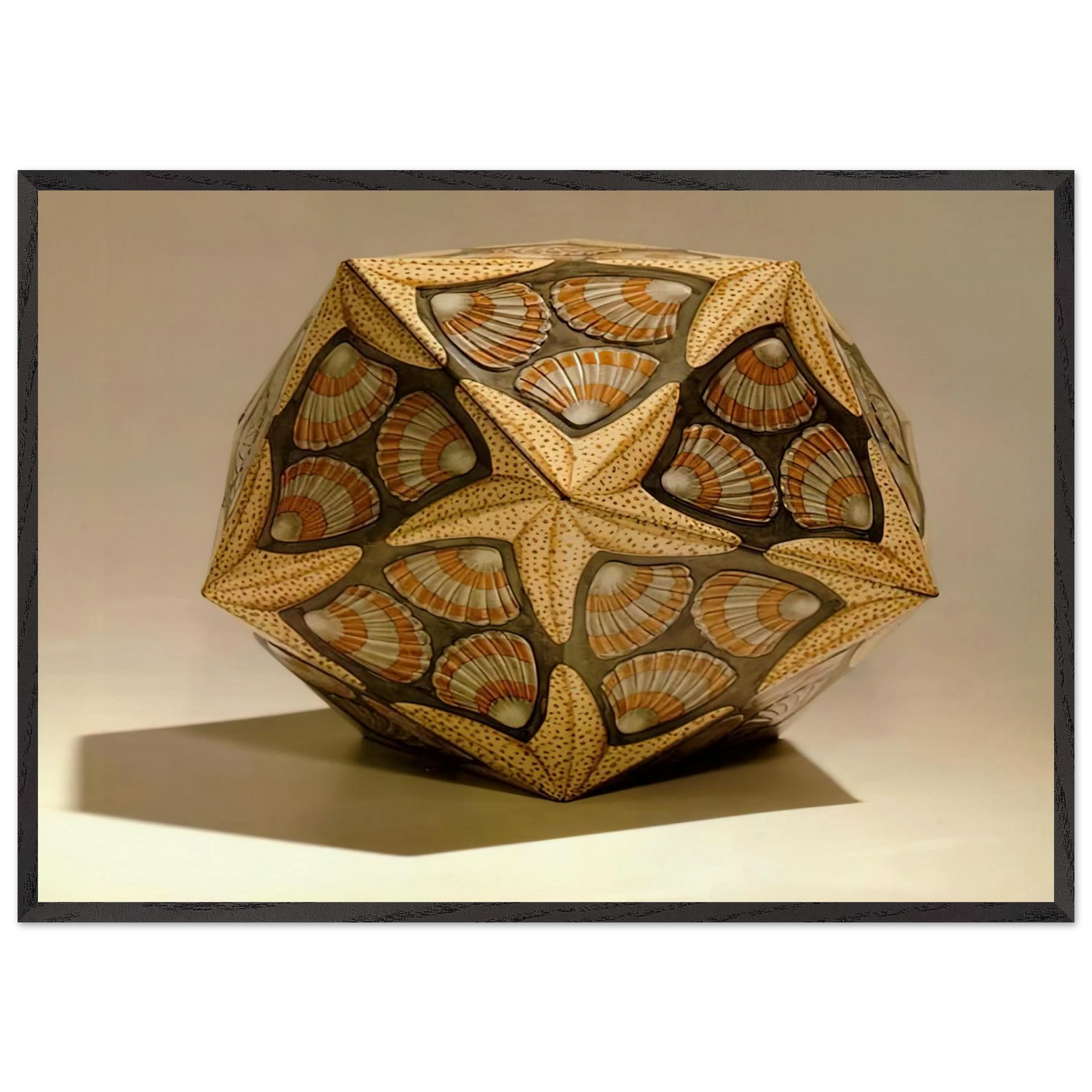 VERBLIFE TIN - MC Escher 70x100 cm / 28x40 inches Framed Art Print – Black Wooden Frame | Maurits Cornelis Escher Prints