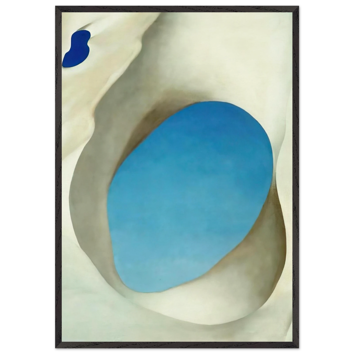Pelvis III - Georgia OKeeffe 70x100 cm / 28x40 inches Framed Art Print – Black Wooden Frame