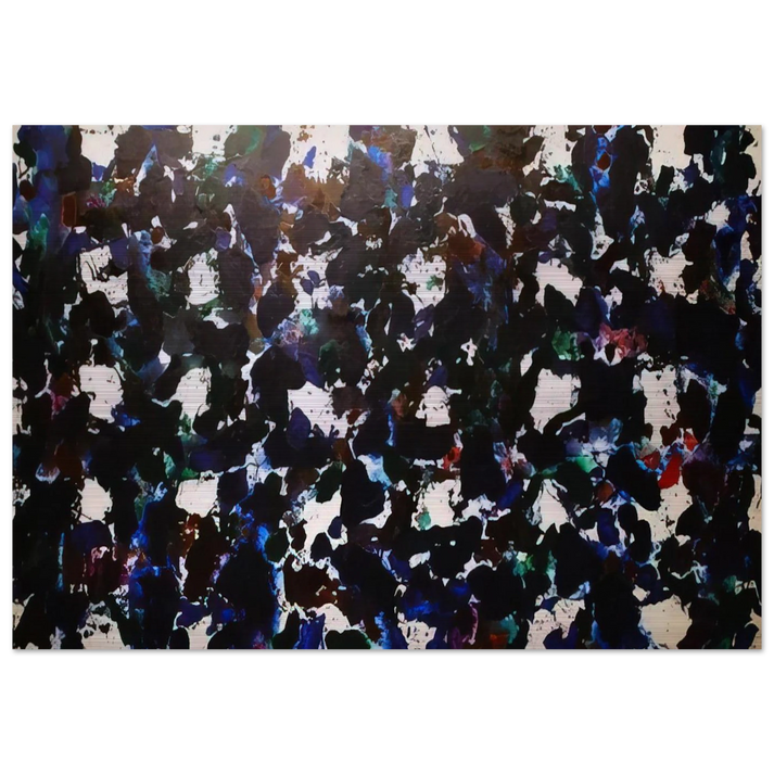 Free Floating Clouds - Sam Francis Brushed Aluminum Print - 70x100 cm / 28x40 inches | Sam Francis Aluminum Print | Sam Francis Prints