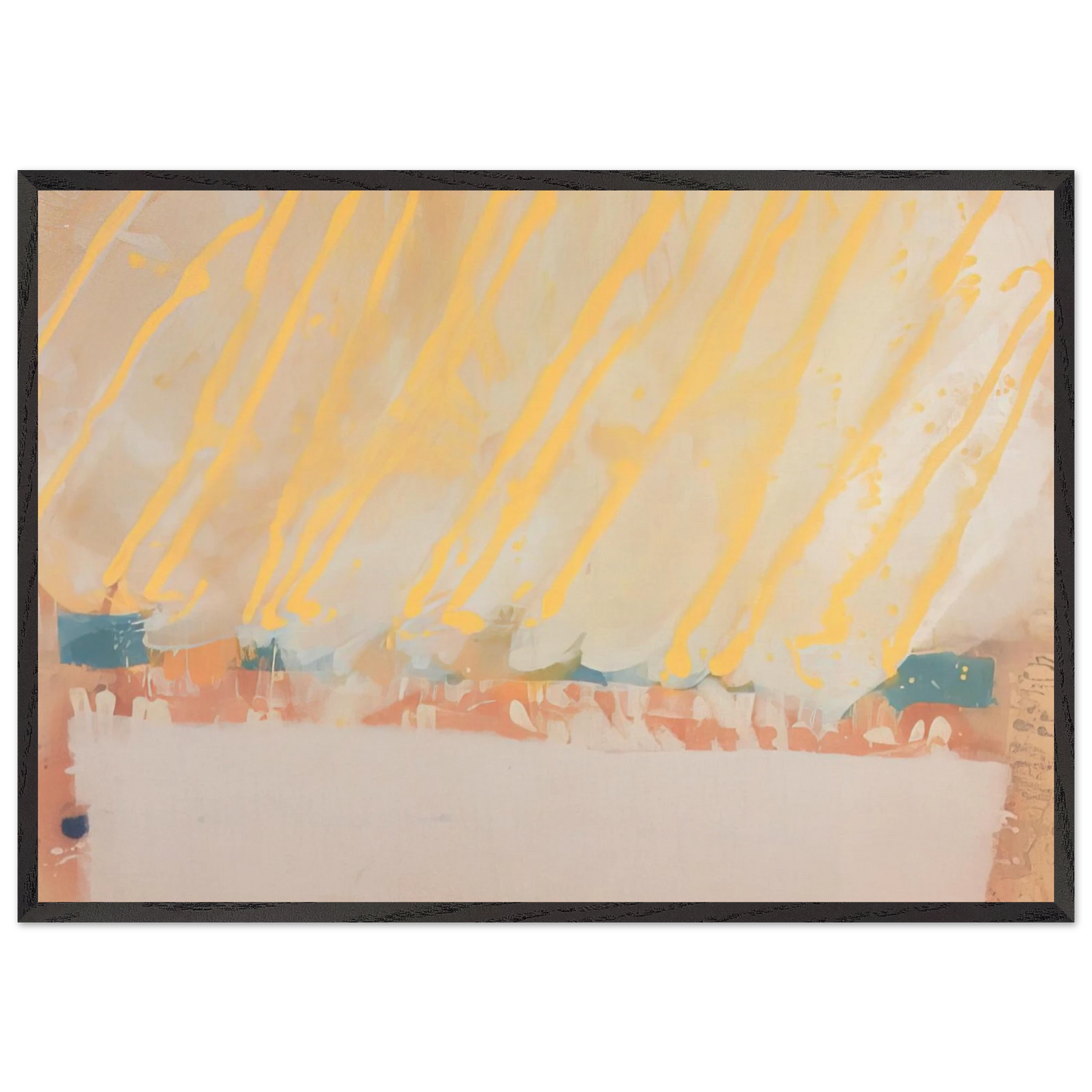 Paradise - 1979 - Albert Irvin 70x100 cm / 28x40 inches Framed Art Print – Black Wooden Frame