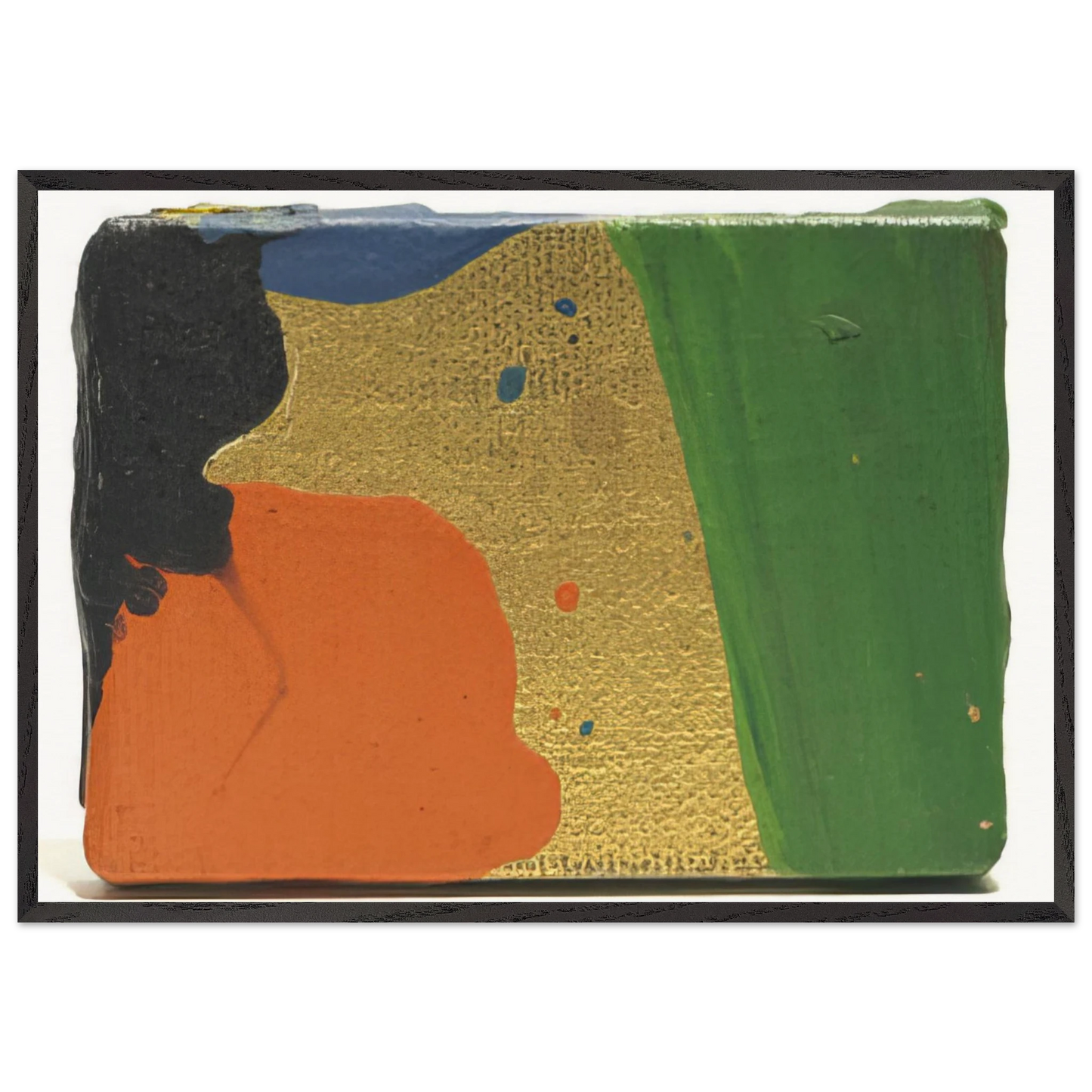 Untitled Sam Francis for Arnold Newman - Sam Francis 70x100 cm / 28x40 inches Framed Art Print – Black Wooden Frame