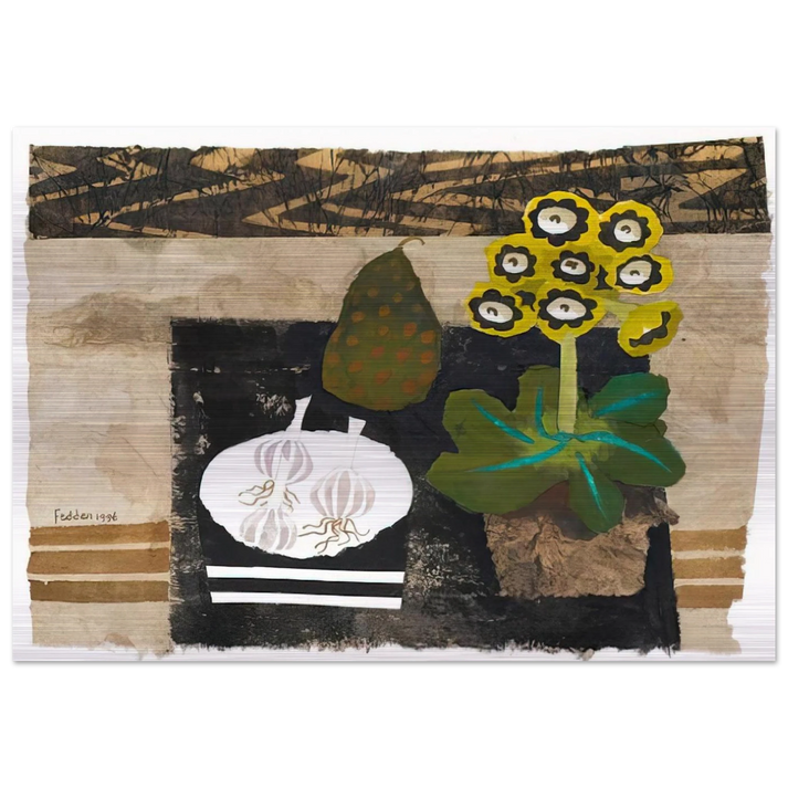 Auricula - 1996 - Mary Fedden Brushed Aluminum Print - 70x100 cm / 28x40 inches | Mary Fedden Aluminum Print | Mary Fedden Prints