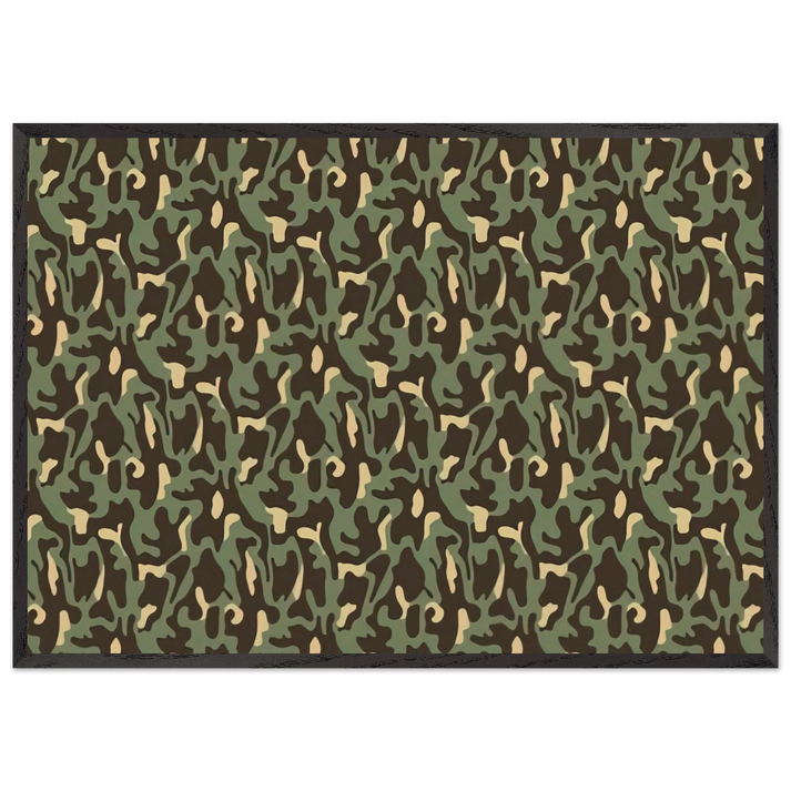 MIMETICO - Alighiero Boetti 70x100 cm / 28x40 inches Framed Art Print – Black Wooden Frame