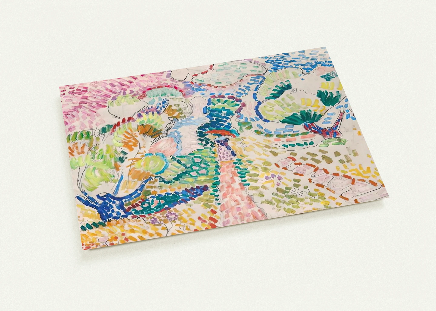 MADAME MATISSE IN THE OLIVE GROVE 1905 By Henri Matisse Pack of 10 Post Cards | Henri Matisse Post Cards | A6 (10.5 x 14.8 cm) - 4.1 x 5.8 inches