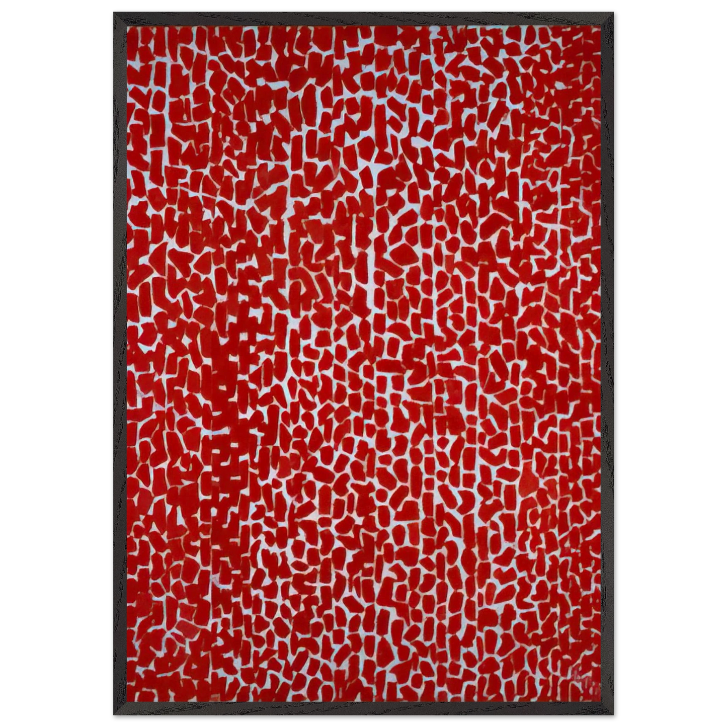 RED ROSE CANTATA 1973 - Alma Woodsey Thomas 70x100 cm / 28x40 inches Framed Art Print – Black Wooden Frame