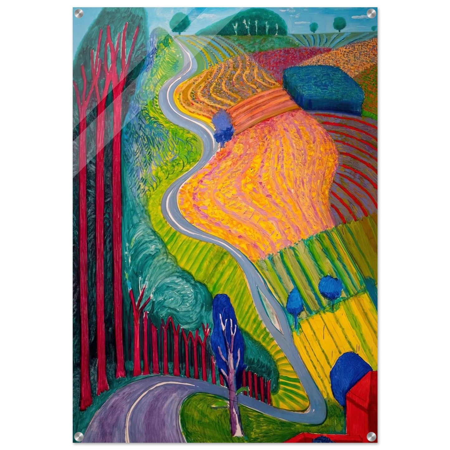 David Hockney - David Hockney Acrylic Print - 70x100 cm / 28x40″ inches | David Hockney Art | Artwork by David Hockney