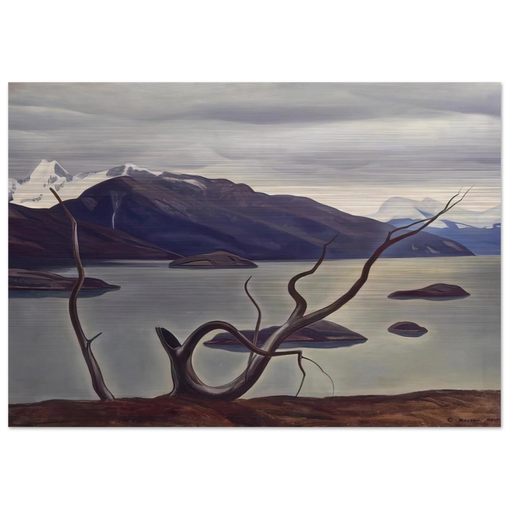 Admiralty Sound, Tierra Del Fuego - Rockwell Kent Brushed Aluminum Print - 70x100 cm / 28x40 inches | Rockwell Kent Aluminum Print | Rockwell Kent Prints