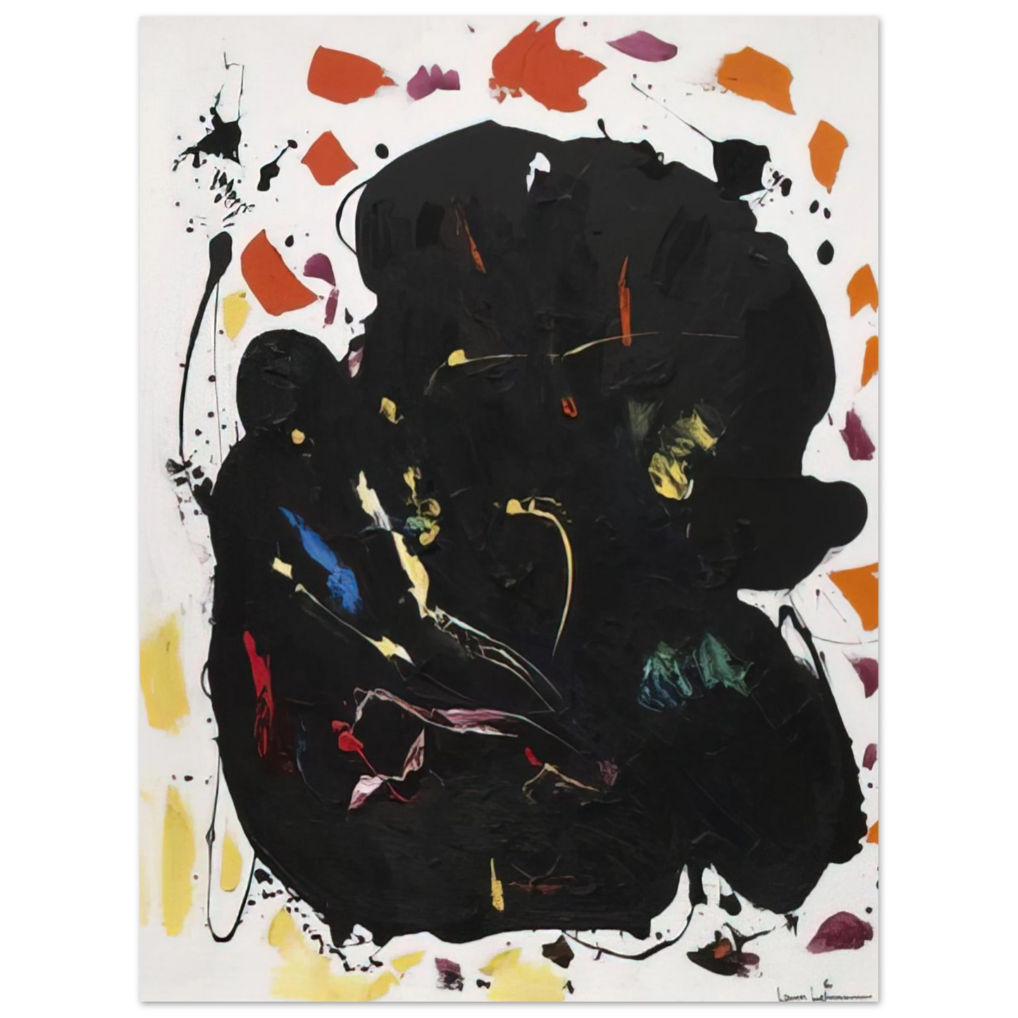 Hans Hofmann - Black Diamond 75x100 cm / 30x40inches Fine Art Poster